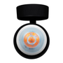 LÁMPARA DE SOBREPONER EN TECHO TIPO SPOT 5.5 X 8.5 CM 1 LUZ NEGRO LUZ NEUTRA