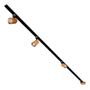 KIT DE 4 LÁMPARAS DE USO EN RIEL EN TECHO TIPO SPOT 12 CM X 2 M 4 LUCES DORADO LUZ FRÍA