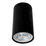 LÁMPARA DE SOBREPONER EN TECHO TIPO SPOT 8.5 X 5.5 CM 1 LUZ NEGRO LUZ CÁLIDA