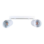 LÁMPARA DE SOBREPONER EN TECHO TIPO SPOT 9.4 X 25.5 x 12.5 CM 2 LUCES BLANCO SIN FOCO