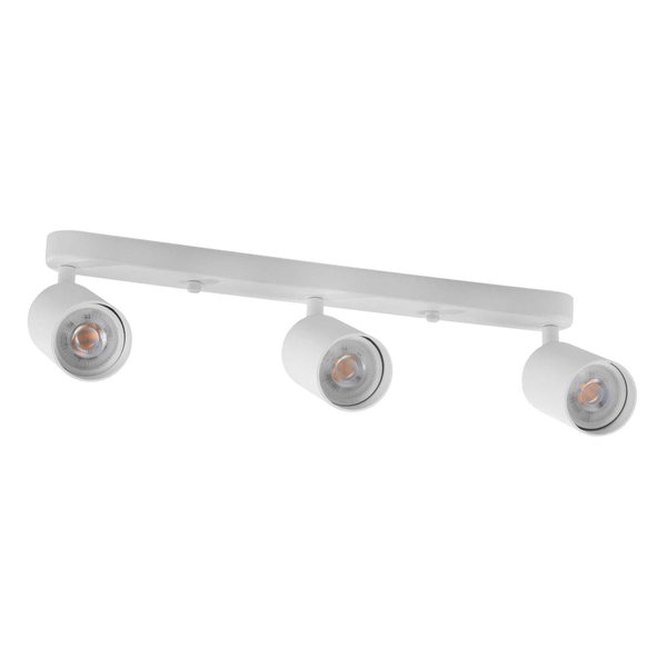 LÁMPARA DE SOBREPONER EN TECHO TIPO SPOT 9.4 X 40 X 12.5 CM 3 LUCES BLANCO SIN FOCO