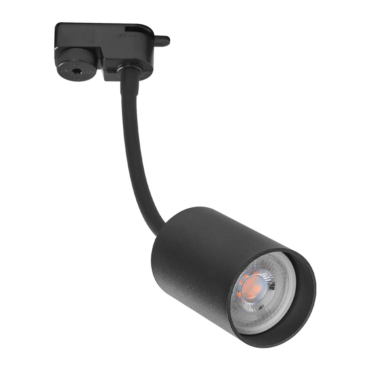 Lámpara de uso en riel en techo tipo spot 31 x 5.6 cm 1 luz negro sin foco