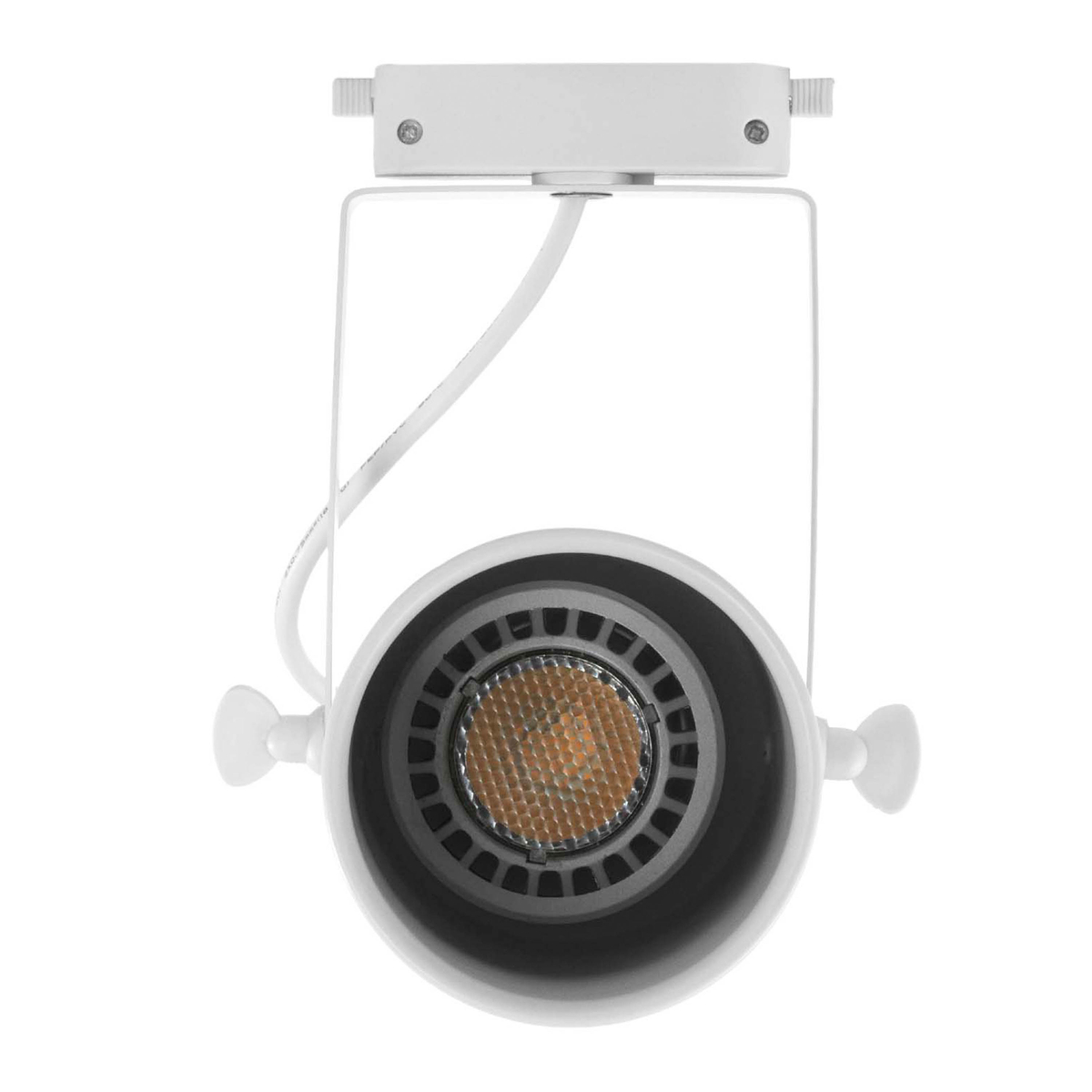 Lámpara de uso en riel en techo tipo spotlight 22.8 x 8.8 x 20 cm 1 luz blanco sin foco