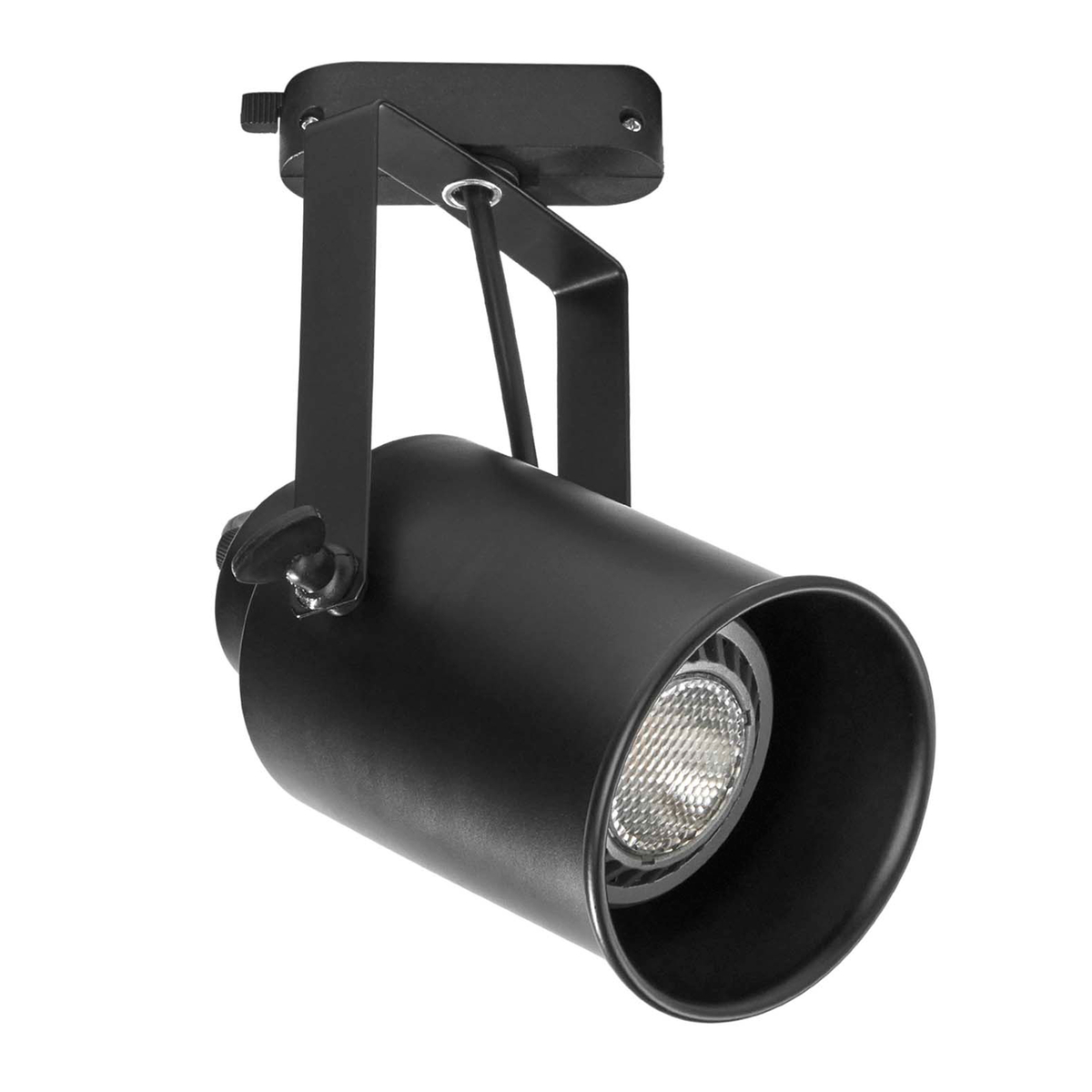 Lámpara de uso en riel en techo tipo spotlight 22.8 x 8.8 x 20 cm 1 luz negro sin foco
