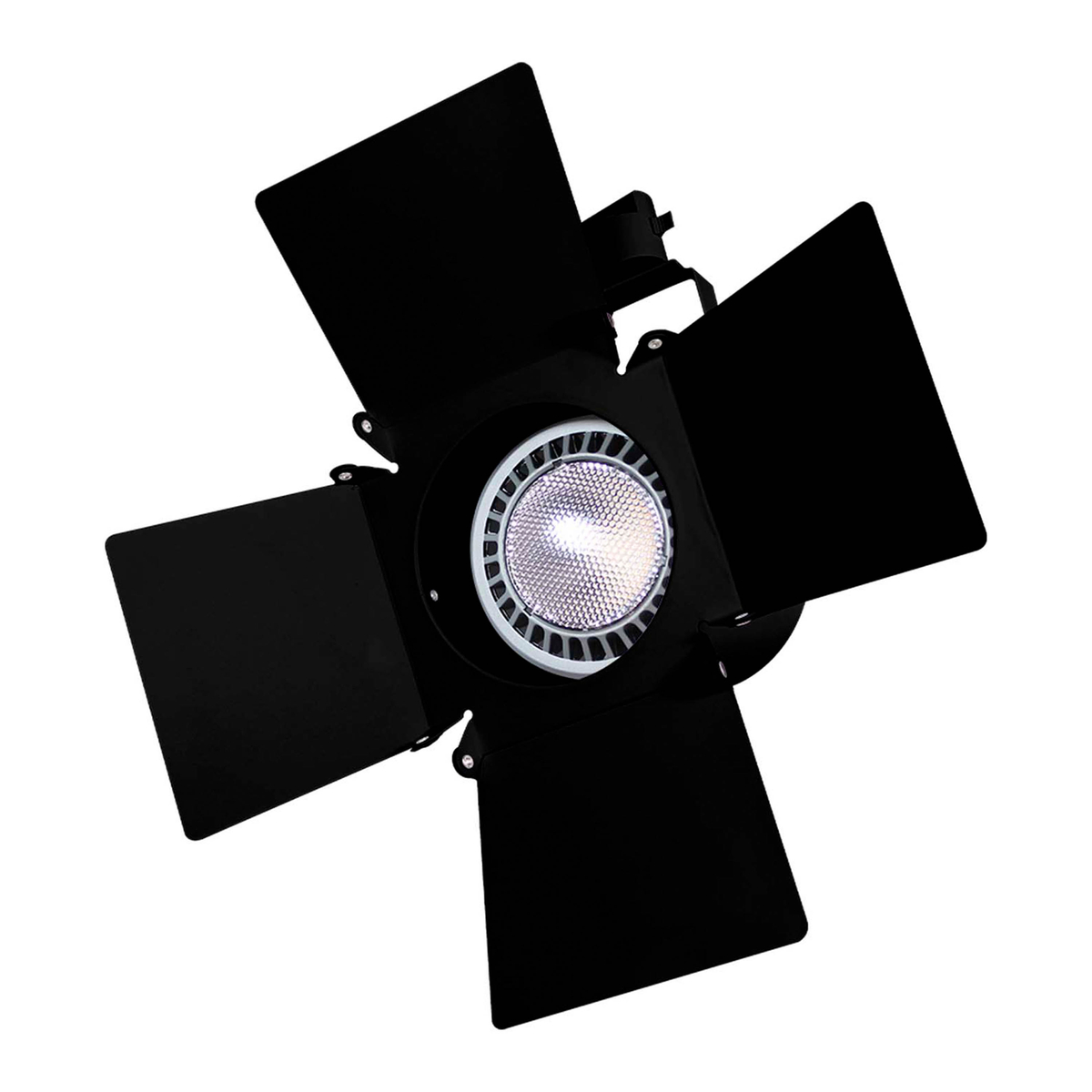 Lámpara de uso en riel en techo tipo spotlight 34 x 12.2 cm 1 luz negro sin foco