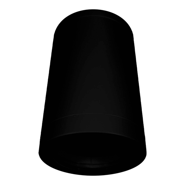 LÁMPARA DE SOBREPONER EN TECHO TIPO SPOT 14 X 9.3 CM 1 LUZ NEGRO LUZ FRÍA