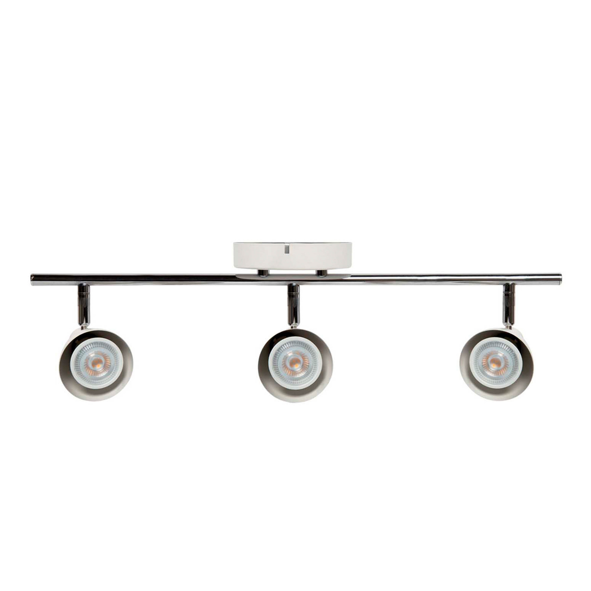 Lámpara de sobreponer en techo tipo spot 18 x 54.5 cm 3 luces blanco luz neutra