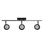 LÁMPARA DE SOBREPONER EN TECHO TIPO SPOT 18 X 54.5 CM 3 LUCES NEGRO LUZ FRÍA