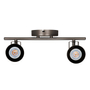 LÁMPARA DE SOBREPONER EN TECHO TIPO SPOT 14 X 36.5 X 9.3 2 LUCES ACERO LUZ CÁLIDA