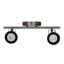 LÁMPARA DE SOBREPONER EN TECHO TIPO SPOT 14 X 36.5 CM 2 LUCES ACERO LUZ NEUTRA