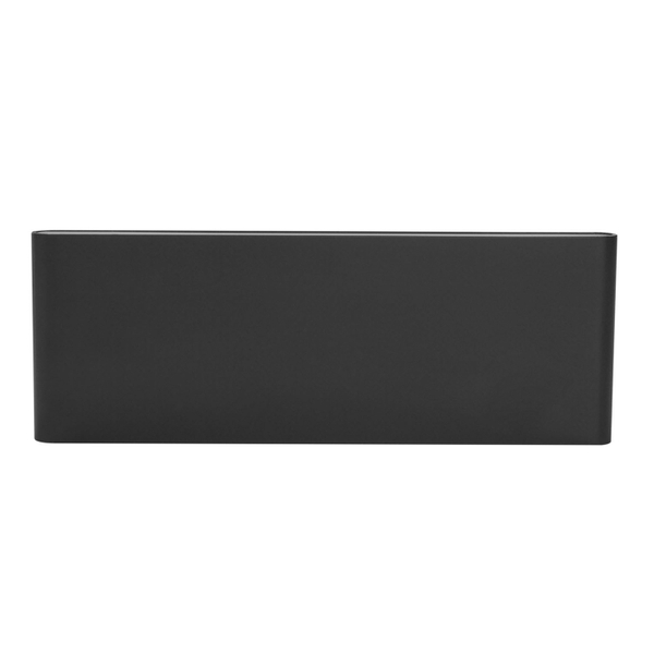 LÁMPARA DE SOBREPONER EN MURO TIPO ARBOTANTE 8.5 X 22 X 5 CM 1 LUZ NEGRO LUZ CÁLIDA