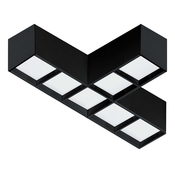 CONECTOR PARA DÚO INTERCONECTABLE 5.5 X 16.8 CM 1 LUZ NEGRO LUZ CÁLIDA