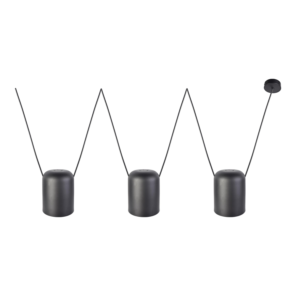 Lámpara colgante led 2.20 x 1.96 m x 15 cm negro