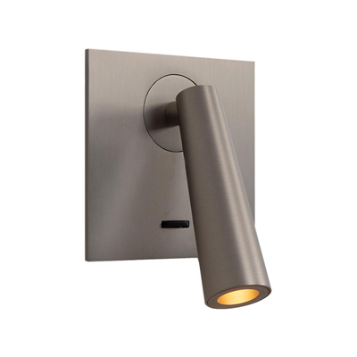 LÁMPARA DE MURO LED 10.5 x 10.5 x 14 CM NÍQUEL