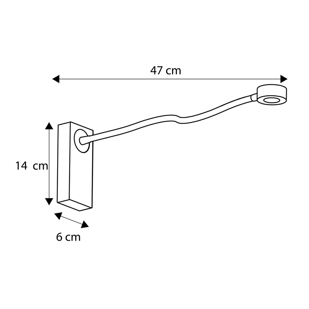 LÁMPARA DE LECTURA LED 14 x 6 X 47 CM BLANCO | The Home Depot México ...