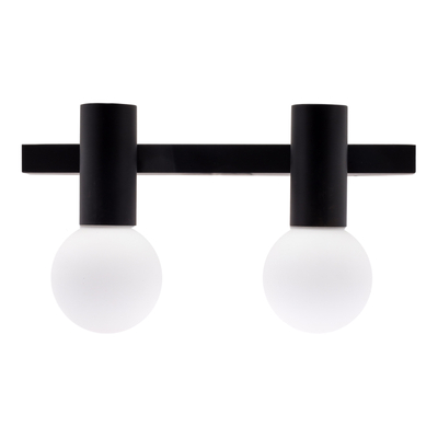 LÁMPARA APLIQUE LED 20 X 36.5 X 15 CM NEGRO