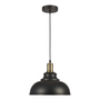 LÁMPARA COLGANTE INCANDESCENTE 1.63 M X 29.1 CM NEGRO