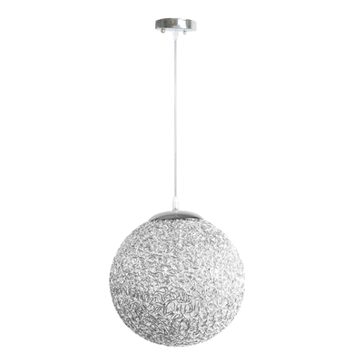 LÁMPARA COLGANTE E27 2.2 M X 31 CM GRIS SATINADO