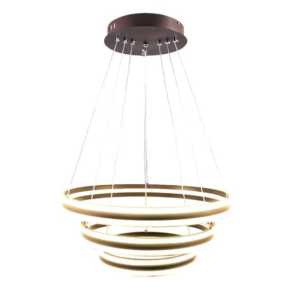 LÁMPARA COLGANTE LED 88.5 X 51.5 CM CHOCOLATE