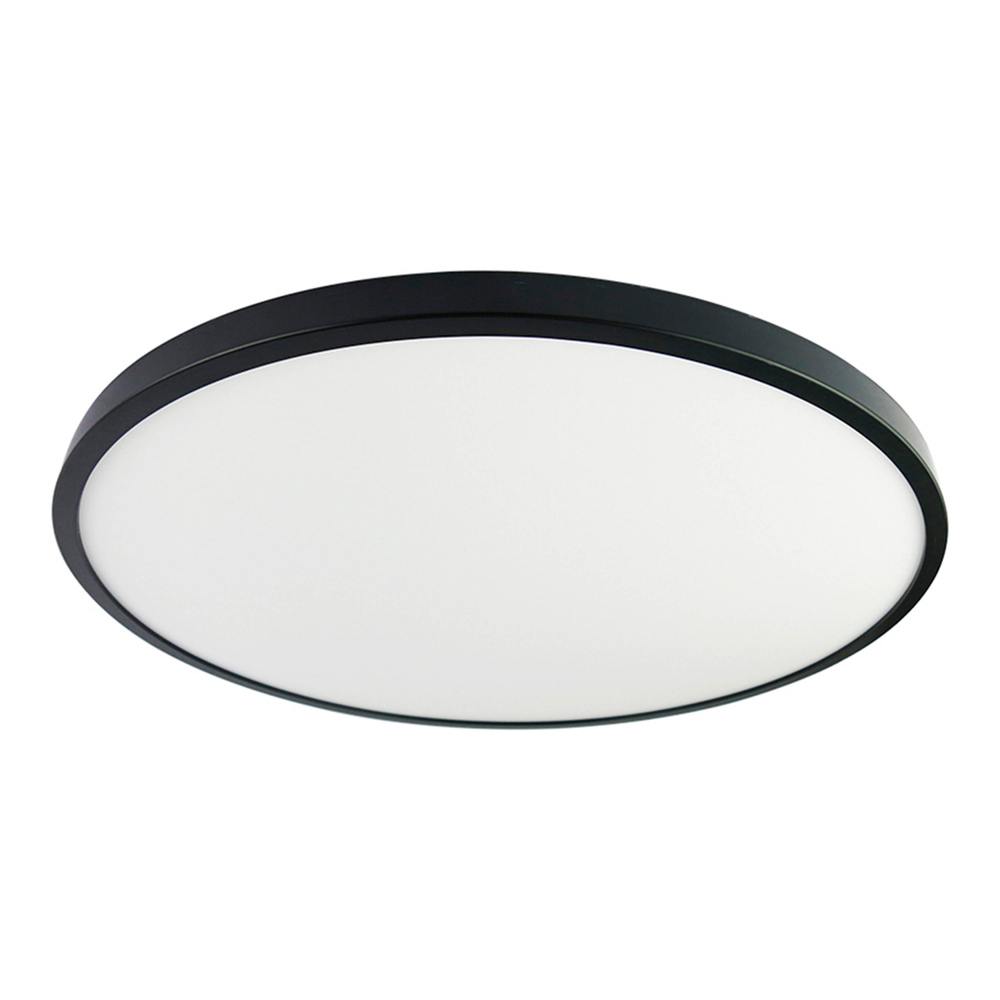 Lámpara plafón led 2.5 x 50 cm negro