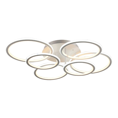 LÁMPARA SEMI PLAFÓN LED 22 X 59.6 X 59.6 CM BLANCO