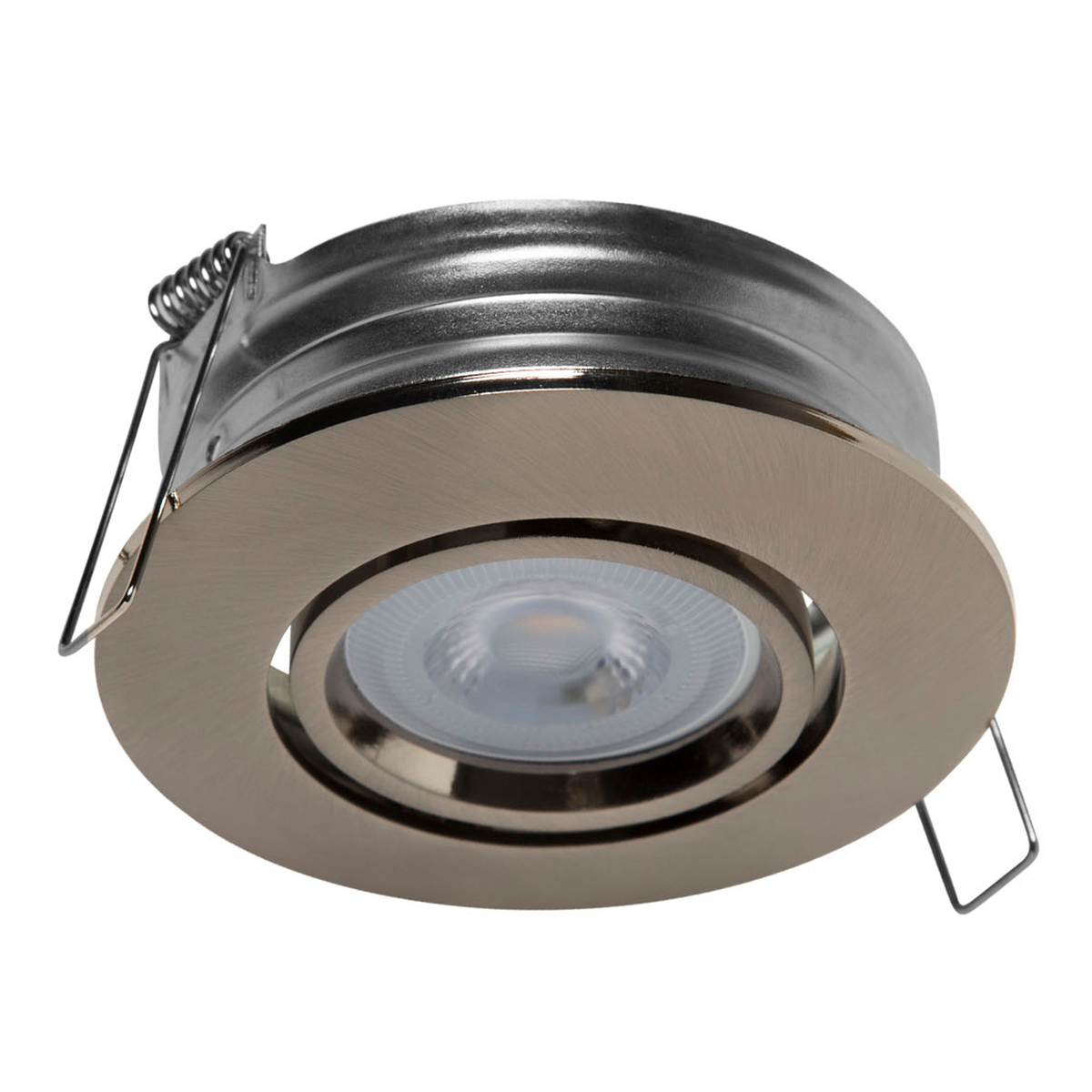 Lámpara de empotrar en techo tipo downlight 5.5 x 10 cm 1 luz satín luz cálida