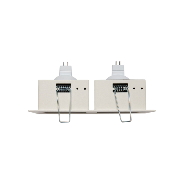 LÁMPARA DE EMPOTRAR EN TECHO TIPO DOWNLIGHT 16.5 X 9 CM 2 LUCES NEGRO LUZ NEUTRA
