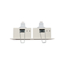 LÁMPARA DE EMPOTRAR EN TECHO TIPO DOWNLIGHT 16.5 X 9 CM 2 LUCES NEGRO LUZ NEUTRA