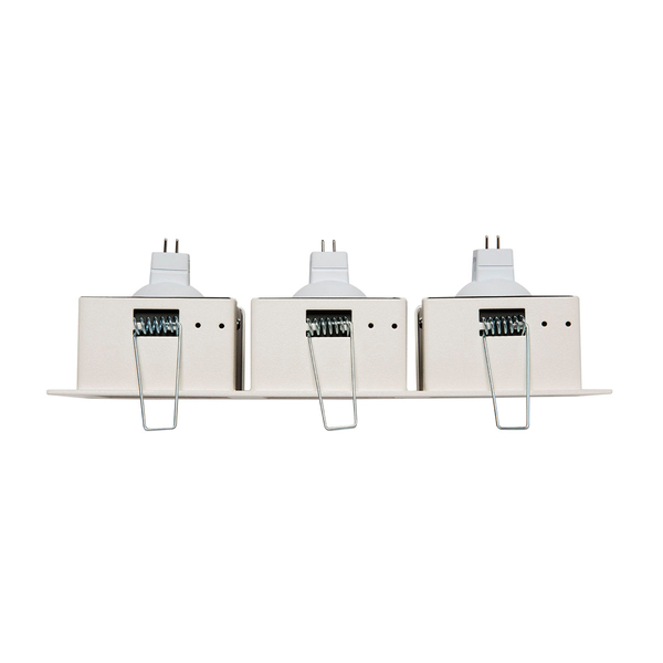 LÁMPARA DE EMPOTRAR EN TECHO TIPO DOWNLIGHT 23,9 X 9 X 7.5 CM 3 LUCES BLANCO LUZ CÁLIDA