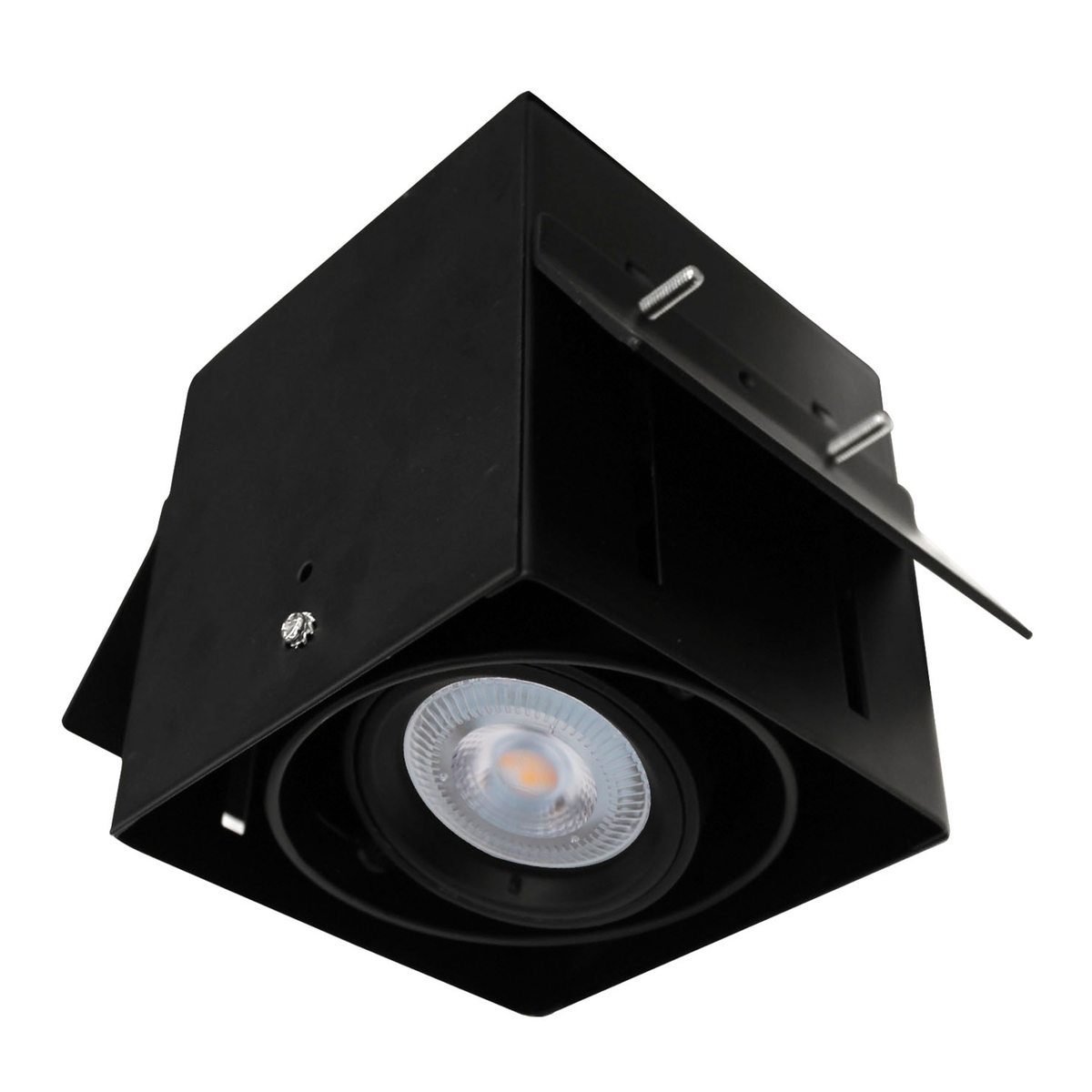 Lámpara de empotrar en techo tipo downlight 11 x 10.2 x 10.2 cm 1 luz blanco luz cálida