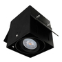 LÁMPARA DE EMPOTRAR EN TECHO TIPO DOWNLIGHT 11 X 10.2 CM 1 LUZ NEGRO LUZ NEUTRA
