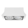LÁMPARA DE EMPOTRAR EN TECHO TIPO DOWNLIGHT 11 X 20.4 X 10.2 CM 2 LUCES BLANCO LUZ CÁLIDA