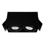 LÁMPARA DE EMPOTRAR EN TECHO TIPO DOWNLIGHT 20.4 X 11 X 10.2 CM 2 LUCES NEGRO LUZ NEUTRA