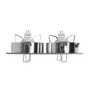 LÁMPARA DE EMPOTRAR EN TECHO TIPO DOWNLIGHT 17.4 X 9.3 X 6.2 CM 2 LUCES NEGRO LUZ CÁLIDA
