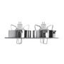 LÁMPARA DE EMPOTRAR EN TECHO TIPO DOWNLIGHT 6.2 X 17.4 X 9.3 CM 2 LUCES ALUMINIO LUZ NEUTRA