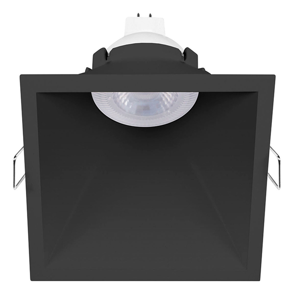 LÁMPARA DE EMPOTRAR EN TECHO TIPO SPOT 5.3 X 9.3 X 9.3 CM 1 LUZ NEGRO LUZ CÁLIDA