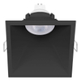LÁMPARA DE EMPOTRAR EN TECHO TIPO SPOT 5.3 X 9.3 X 9.3 CM 1 LUZ NEGRO LUZ CÁLIDA