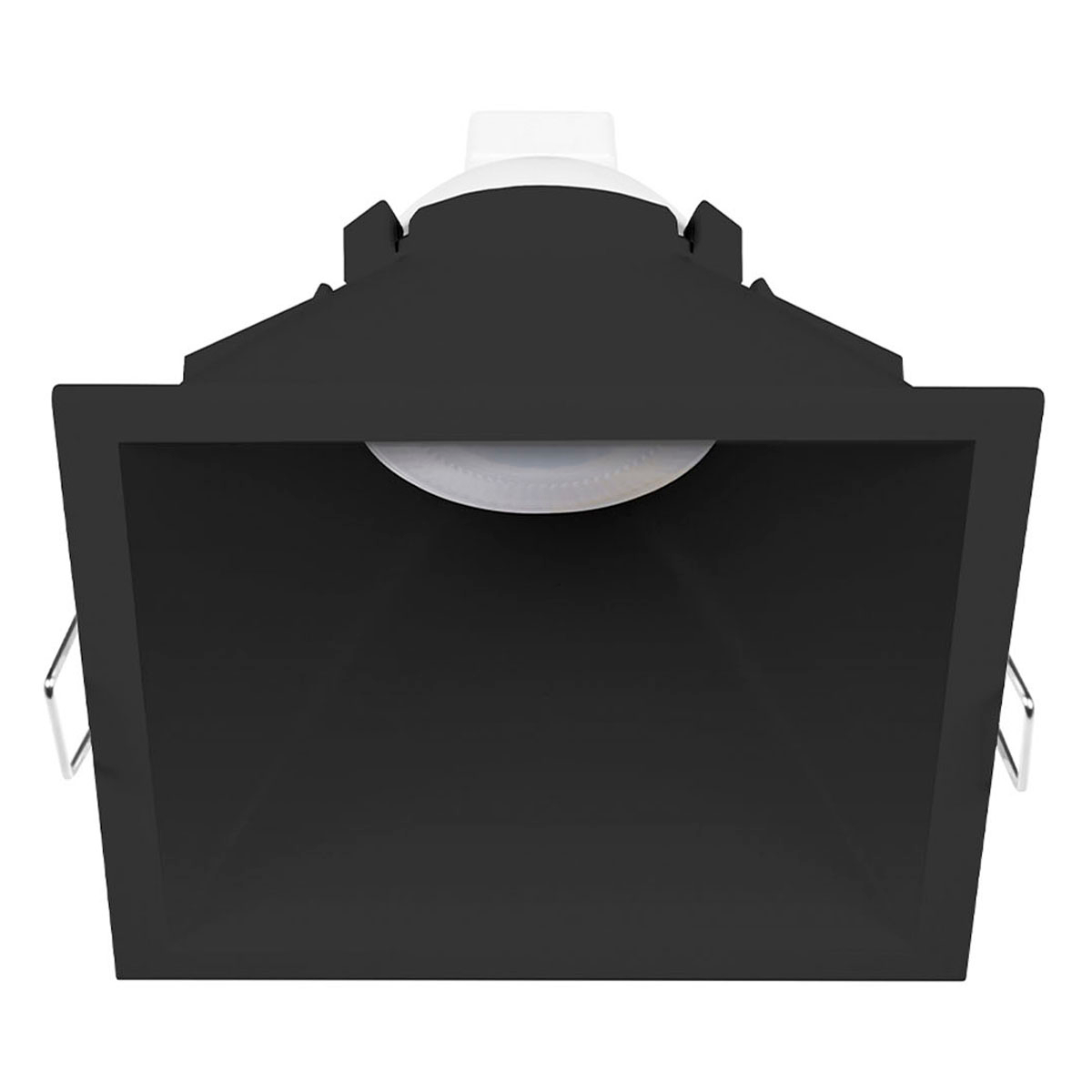 Lámpara de empotrar en techo tipo spot 6.9 x 9.3 x 9.3 cm 1 luz negro luz cálida