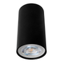 LÁMPARA DE SOBREPONER EN TECHO TIPO SPOT 8.5 X 5.5 CM 1 LUZ NEGRO LUZ FRÍA