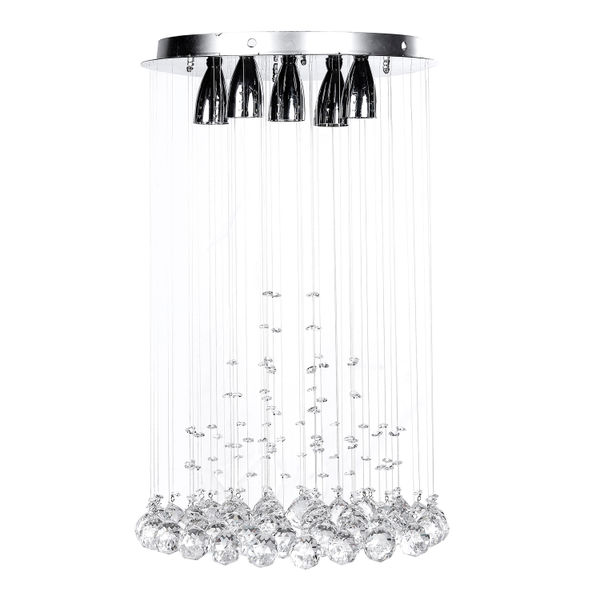 LÁMPARA COLGANTE 65 X 40 CM PLATA