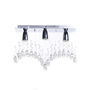 LÁMPARA CANDIL LED 30 X 50 X 12 CM PLATA