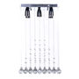 LÁMPARA CANDIL LED 65 X 40 X 40 CM CROMO
