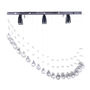 LÁMPARA CANDIL LED 65 X 80 X 30 CM CROMO