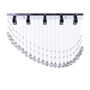 LÁMPARA CANDIL LED 65 CM X 1 M X 30 CM CROMO