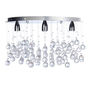 LÁMPARA CANDIL LED 35 X 65 X 50 CM CROMO