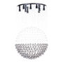 LÁMPARA CANDIL LED 1 M X 70 CM CROMO