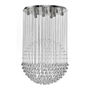 LÁMPARA CANDIL LED 1.30 M X 80 CM CROMO