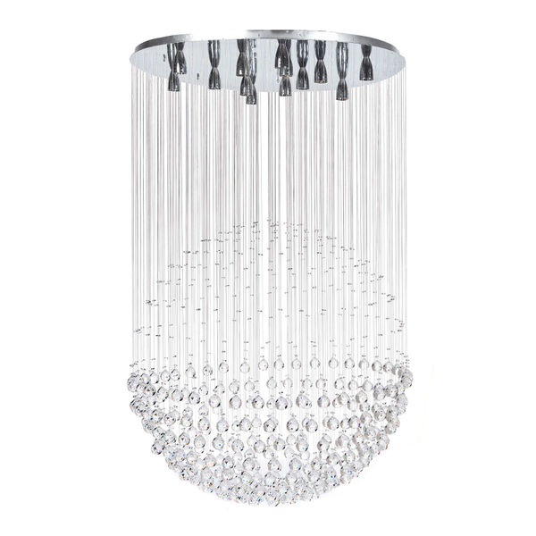 LÁMPARA CANDIL LED 1.65 X 1 M CROMO