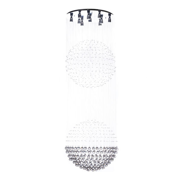 LÁMPARA CANDIL LED 2.45 M X 80 CM CROMO