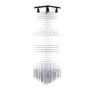 LÁMPARA CANDIL LED 1.40 M X 40 X 40 CM CROMO